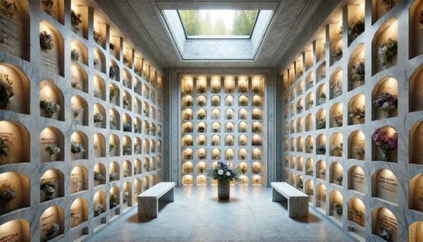 Jak się nazywa ściana na urny?